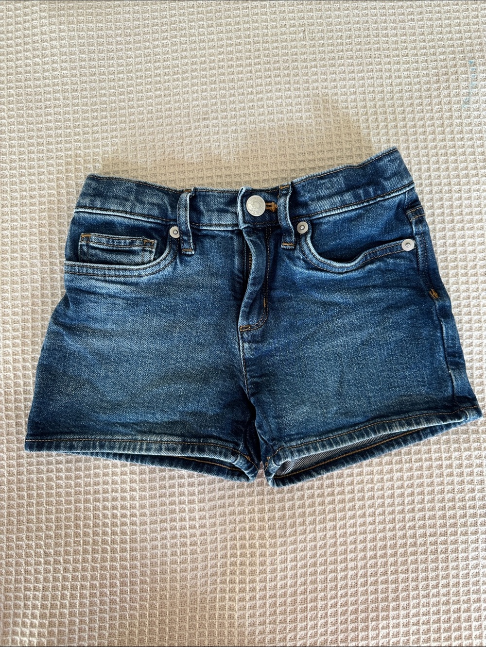 J. Crew Factory Crewcuts Girls Dark Blue Denim Shorts sz 7